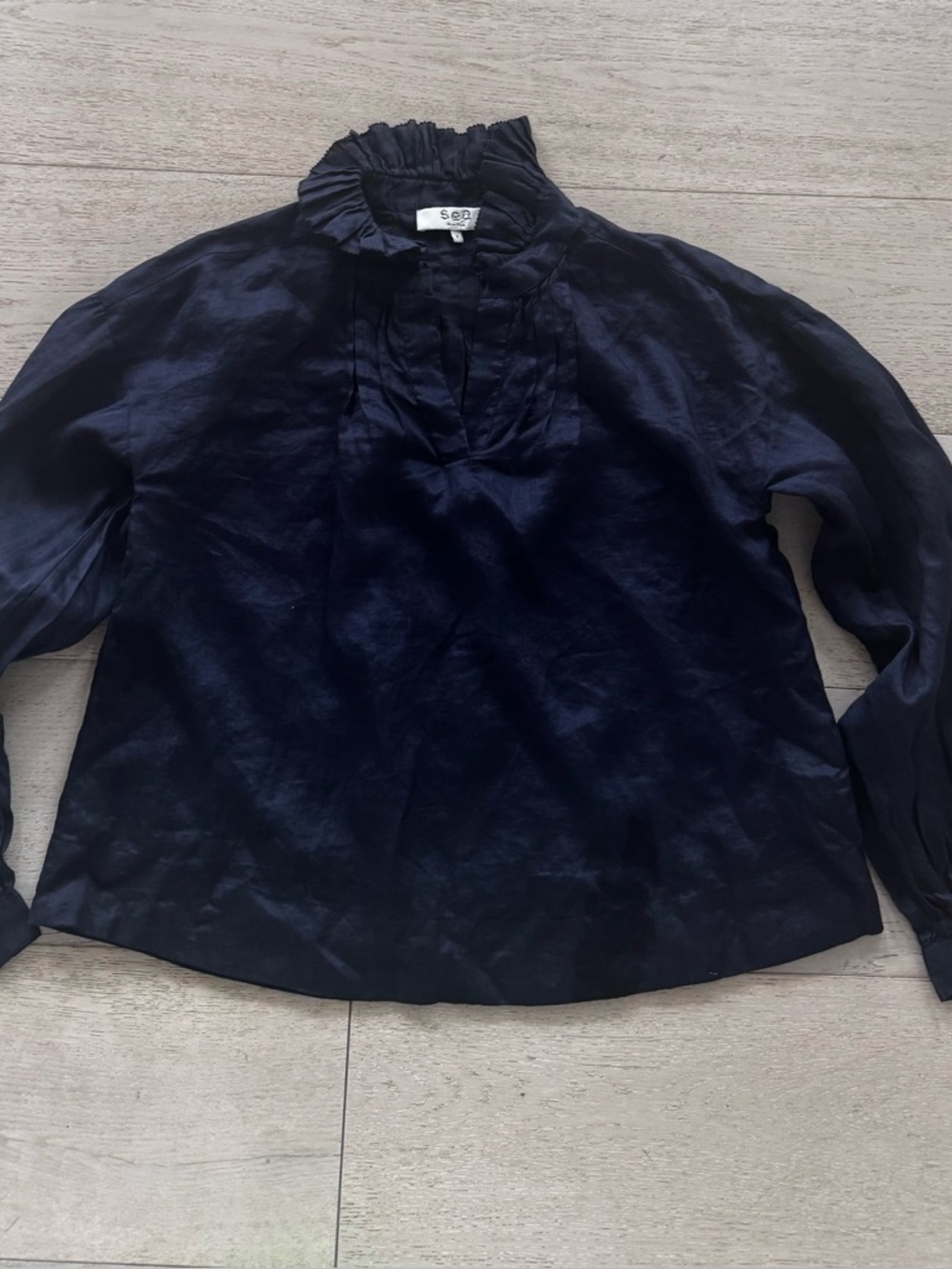 Sea New York blouse size 2 midnight navy - Picture 3 of 9